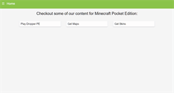 Desktop Screenshot of mcpe.mobi